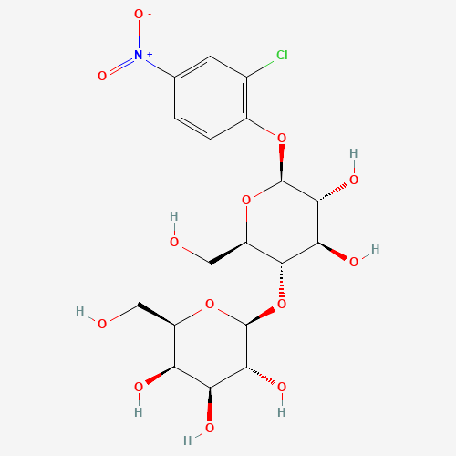 (2S,3R,4S,5R,6R)-2-[(2R,3S,4R,5R,6S)-6-(2-chloro-4-nitrophenoxy)-4,5-dihydroxy-2-(hydroxymethyl)oxan-3-yl]oxy-6-(hydroxymethyl)oxane-3,4,5-triol (CAS: 120583-41-7) - Related Chemical Product