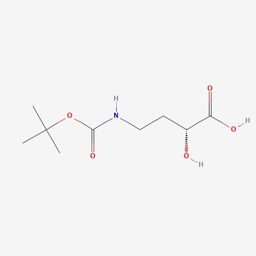 (2R)-2-hydroxy-4-[(2-methylpropan-2-yl)oxycarbonylamino]butanoic acid (CAS: 496918-28-6) - Related Chemical Product