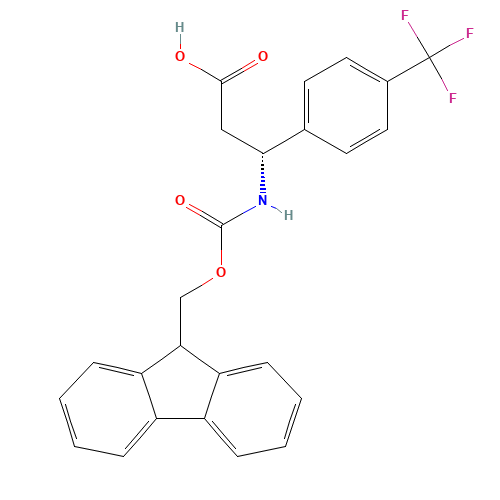 (3R)-3-(9H-fluoren-9-ylmethoxycarbonylamino)-3-[4-(trifluoromethyl)phenyl]propanoic acid (CAS: 517905-88-3) - Related Chemical Product