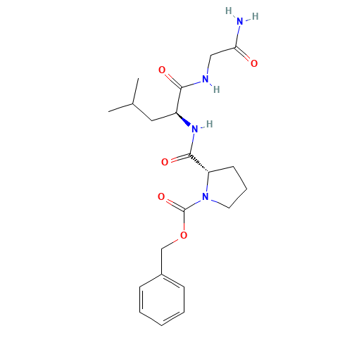 benzyl (2S)-2-[[(2S)-1-[(2-amino-2-oxoethyl)amino]-4-methyl-1-oxopentan-2-yl]carbamoyl]pyrrolidine-1-carboxylate (CAS: 14485-80-4) - Related Chemical Product