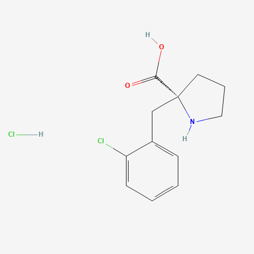 (2R)-2-[(2-chlorophenyl)methyl]pyrrolidine-2-carboxylic acid;hydrochloride (CAS: 1049740-85-3) - Related Chemical Product