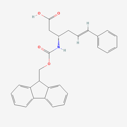 (E,3S)-3-(9H-fluoren-9-ylmethoxycarbonylamino)-6-phenylhex-5-enoic acid (CAS: 270596-45-7) - Related Chemical Product