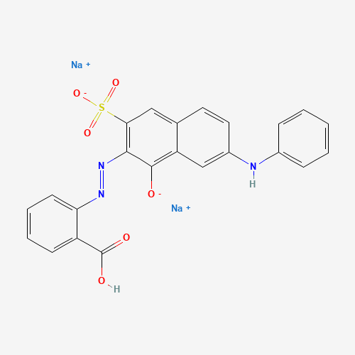 disodium;2-[(2Z)-2-(7-anilino-1-oxo-3-sulfonatonaphthalen-2-ylidene)hydrazinyl]benzoate (CAS: 6369-32-0) - Related Chemical Product