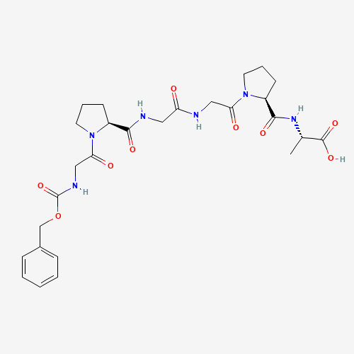 (2S)-2-[[(2S)-1-[2-[[2-[[(2S)-1-[2-(phenylmethoxycarbonylamino)acetyl]pyrrolidine-2-carbonyl]amino]acetyl]amino]acetyl]pyrrolidine-2-carbonyl]amino]propanoic acid (CAS: 13075-38-2) - Related Chemical Product
