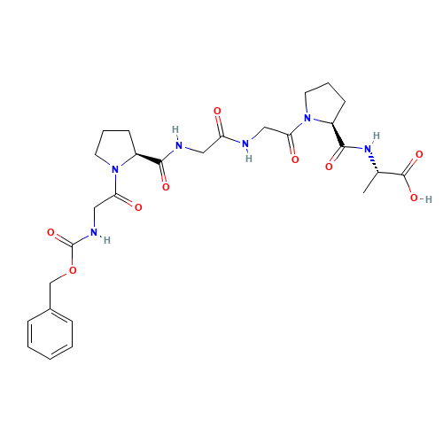 (2S)-2-[[(2S)-1-[2-[[2-[[(2S)-1-[2-(phenylmethoxycarbonylamino)acetyl]pyrrolidine-2-carbonyl]amino]acetyl]amino]acetyl]pyrrolidine-2-carbonyl]amino]propanoic acid (CAS: 13075-38-2) - Related Chemical Product