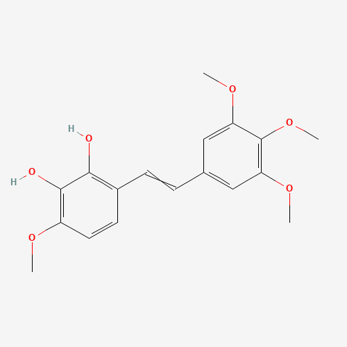 3-methoxy-6-[(E)-2-(3,4,5-trimethoxyphenyl)ethenyl]benzene-1,2-diol (CAS: 338990-24-2) - Related Chemical Product