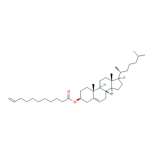 [(3S,8S,9S,10R,13R,14S,17R)-10,13-dimethyl-17-[(2R)-6-methylheptan-2-yl]-2,3,4,7,8,9,11,12,14,15,16,17-dodecahydro-1H-cyclopenta[a]phenanthren-3-yl] undec-10-enoate (CAS: 30948-01-7) - Related Chemical Product