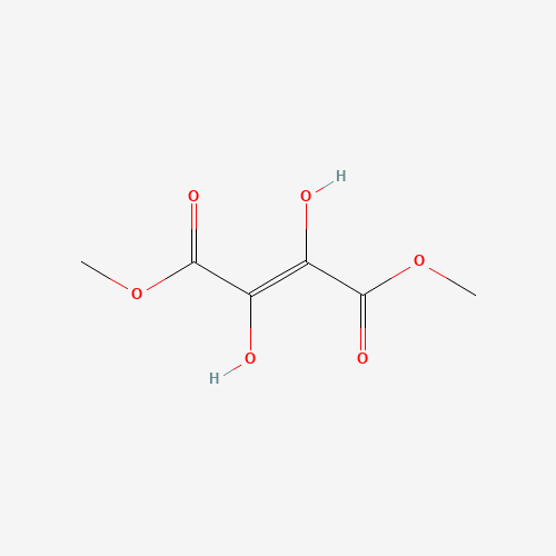 dimethyl (E)-2,3-dihydroxybut-2-enedioate (CAS: 133-47-1) - Chemical Structure and Molecular Formula 