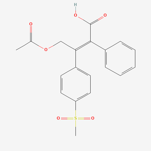(Z)-4-acetyloxy-3-(4-methylsulfonylphenyl)-2-phenylbut-2-enoic acid (CAS: 179174-79-9) - Related Chemical Product