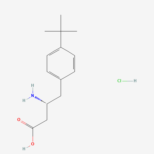 (3R)-3-amino-4-(4-tert-butylphenyl)butanoic acid;hydrochloride (CAS: 401916-47-0) - Related Chemical Product