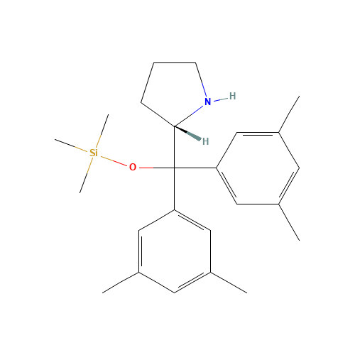 [bis(3,5-dimethylphenyl)-[(2S)-pyrrolidin-2-yl]methoxy]-trimethylsilane (CAS: 848821-60-3) - Related Chemical Product