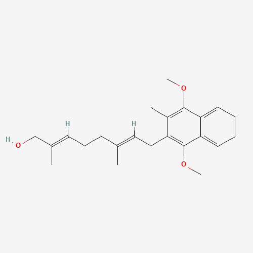 (2E,6E)-8-(1,4-dimethoxy-3-methylnaphthalen-2-yl)-2,6-dimethylocta-2,6-dien-1-ol (CAS: 94828-05-4) - Related Chemical Product