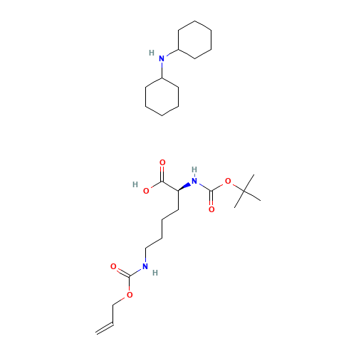 N-cyclohexylcyclohexanamine;(2S)-2-[(2-methylpropan-2-yl)oxycarbonylamino]-6-(prop-2-enoxycarbonylamino)hexanoic acid (CAS: 110637-52-0) - Related Chemical Product