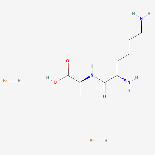 (2S)-2-[[(2S)-2,6-diaminohexanoyl]amino]propanoic acid;dihydrobromide (CAS: 57448-86-9) - Related Chemical Product