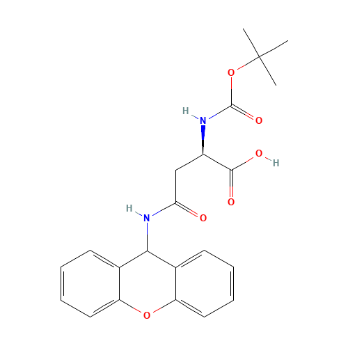 (2R)-2-[(2-methylpropan-2-yl)oxycarbonylamino]-4-oxo-4-(9H-xanthen-9-ylamino)butanoic acid (CAS: 200192-48-9) - Related Chemical Product