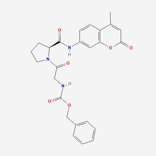 benzyl N-[2-[(2S)-2-[(4-methyl-2-oxochromen-7-yl)carbamoyl]pyrrolidin-1-yl]-2-oxoethyl]carbamate (CAS: 68542-93-8) - Related Chemical Product