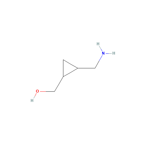 [(1S,2S)-2-(aminomethyl)cyclopropyl]methanol (CAS: 956722-48-8) - Chemical Structure and Molecular Formula 