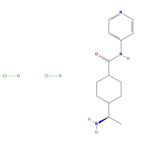 4-[(1R)-1-aminoethyl]-N-pyridin-4-ylcyclohexane-1-carboxamide;dihydrochloride (CAS: 129830-38-2) - Chemical Structure and Molecular Formula 