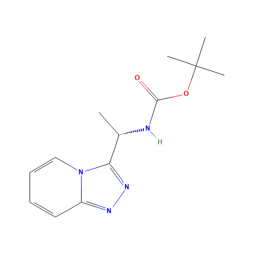 tert-butyl N-[(1S)-1-([1,2,4]triazolo[4,3-a]pyridin-3-yl)ethyl]carbamate (CAS: 915375-33-6) - Related Chemical Product
