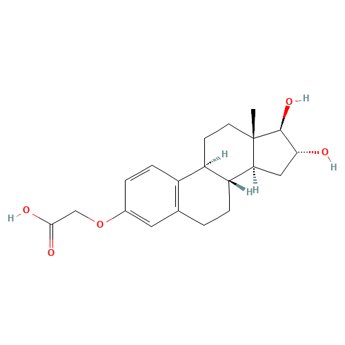 2-[[(8R,9S,13S,14S,16R,17R)-16,17-dihydroxy-13-methyl-6,7,8,9,11,12,14,15,16,17-decahydrocyclopenta[a]phenanthren-3-yl]oxy]acetic acid (CAS: 69260-14-6) - Related Chemical Product