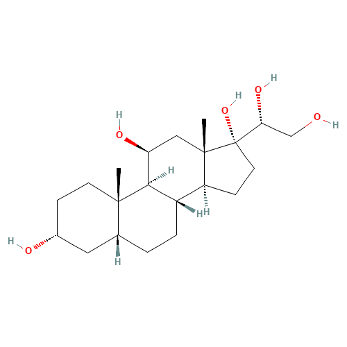 (3R,5R,8S,9S,10S,11S,13S,14S,17R)-17-[(1R)-1,2-dihydroxyethyl]-10,13-dimethyl-1,2,3,4,5,6,7,8,9,11,12,14,15,16-tetradecahydrocyclopenta[a]phenanthrene-3,11,17-triol (CAS: 667-65-2) - Related Chemical Product