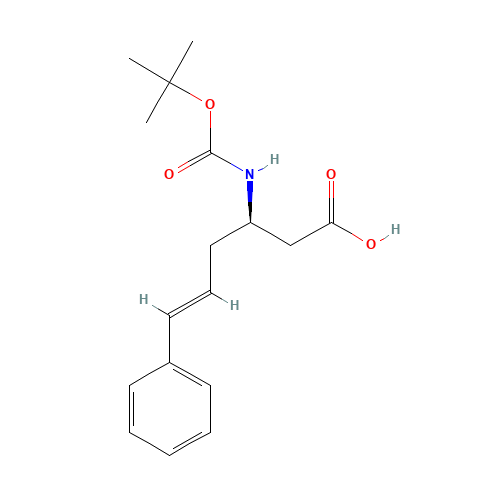 (2R)-3-amino-2-[(2-methylpropan-2-yl)oxycarbonyl]-6-phenylhex-5-enoic acid (CAS: 332064-73-0) - Related Chemical Product
