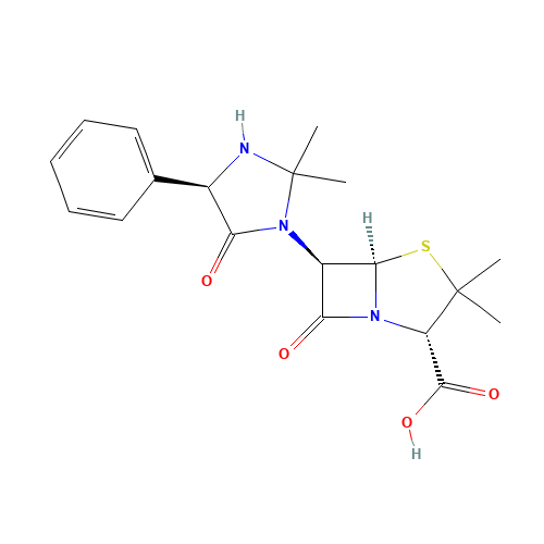 (2S,5R,6R)-6-[(4R)-2,2-dimethyl-5-oxo-4-phenylimidazolidin-1-yl]-3,3-dimethyl-7-oxo-4-thia-1-azabicyclo[3.2.0]heptane-2-carboxylic acid (CAS: 3511-16-8) - Related Chemical Product