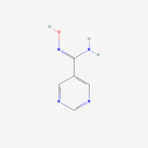 N'-hydroxypyrimidine-5-carboximidamide (CAS: 90993-50-3) - Chemical Structure and Molecular Formula 