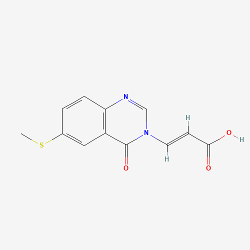 (E)-3-(6-methylsulfanyl-4-oxoquinazolin-3-yl)prop-2-enoic acid (CAS: 78299-53-3) - Related Chemical Product