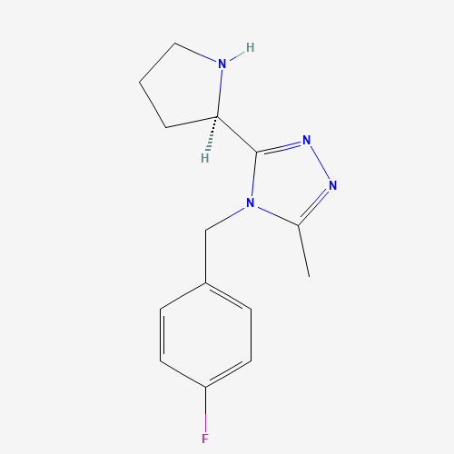 4-[(4-fluorophenyl)methyl]-3-methyl-5-[(2R)-pyrrolidin-2-yl]-1,2,4-triazole (CAS: 1263284-19-0) - Related Chemical Product