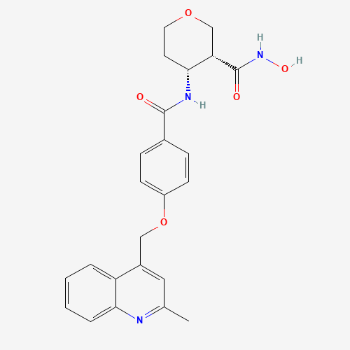(3R,4R)-N-hydroxy-4-[[4-[(2-methylquinolin-4-yl)methoxy]benzoyl]amino]oxane-3-carboxamide (CAS: 362487-78-3) - Related Chemical Product