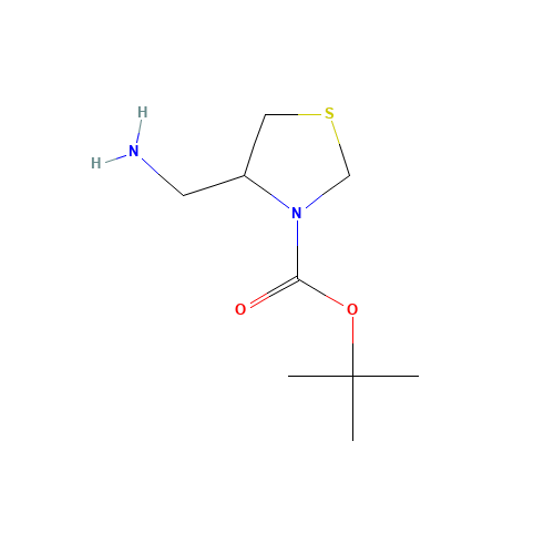 tert-butyl (4R)-4-(aminomethyl)-1,3-thiazolidine-3-carboxylate (CAS: 231248-13-8) - Related Chemical Product