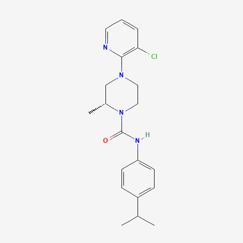(2R)-4-(3-chloropyridin-2-yl)-2-methyl-N-(4-propan-2-ylphenyl)piperazine-1-carboxamide (CAS: 393514-22-2) - Related Chemical Product