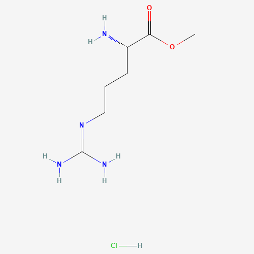 methyl (2S)-2-amino-5-(diaminomethylideneamino)pentanoate;hydrochloride (CAS: 22888-59-1) - Chemical Structure and Molecular Formula 