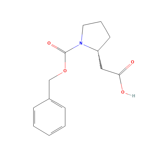 2-[(2R)-1-phenylmethoxycarbonylpyrrolidin-2-yl]acetic acid (CAS: 61350-64-9) - Related Chemical Product