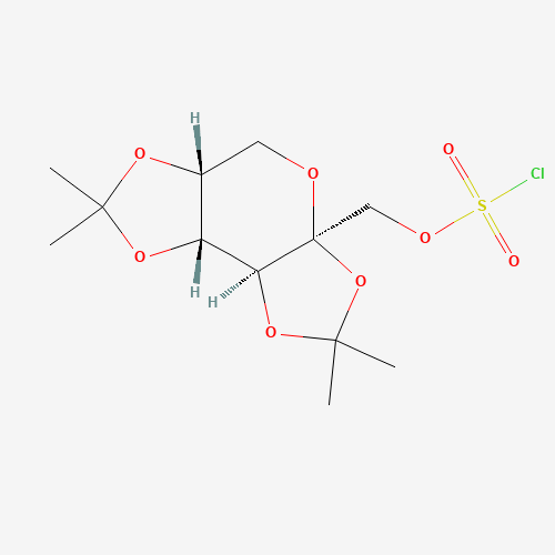 (3aS,5aR,8aR,8bS)-3a-(chlorosulfonyloxymethyl)-2,2,7,7-tetramethyl-5,5a,8a,8b-tetrahydrodi[1,3]dioxolo[4,5-a:5',3'-d]pyran (CAS: 150609-95-3) - Related Chemical Product