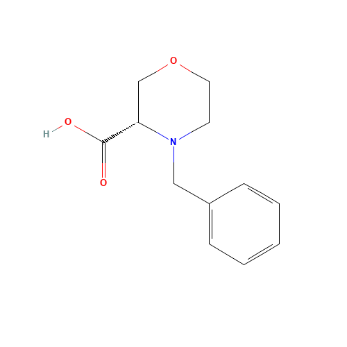 (3S)-4-benzylmorpholine-3-carboxylic acid (CAS: 1235011-96-7) - Chemical Structure and Molecular Formula 