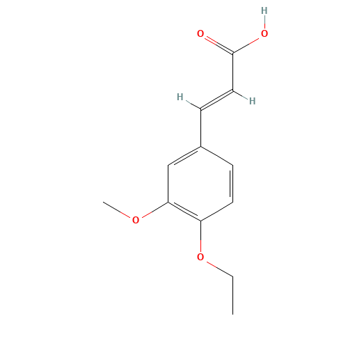 (E)-3-(4-ethoxy-3-methoxyphenyl)prop-2-enoic acid (CAS: 58168-81-3) - Related Chemical Product