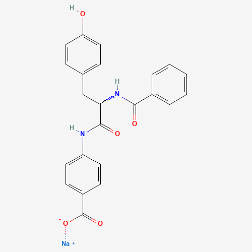 sodium;4-[[(2S)-2-benzamido-3-(4-hydroxyphenyl)propanoyl]amino]benzoate (CAS: 41748-47-4) - Related Chemical Product