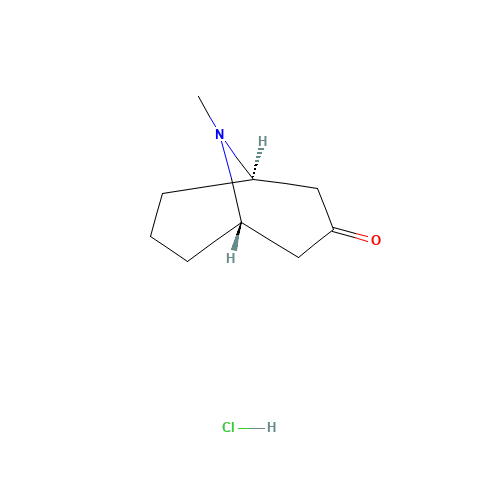 (1R,5S)-9-methyl-9-azabicyclo[3.3.1]nonan-3-one;hydrochloride (CAS: 6164-62-1) - Related Chemical Product