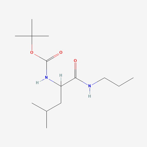 tert-butyl N-[(2S)-4-methyl-1-oxo-1-(propylamino)pentan-2-yl]carbamate (CAS: 85574-35-2) - Related Chemical Product