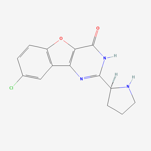 8-chloro-2-[(2S)-pyrrolidin-2-yl]-1H-[1]benzofuro[3,2-d]pyrimidin-4-one (CAS: 1169558-38-6) - Related Chemical Product