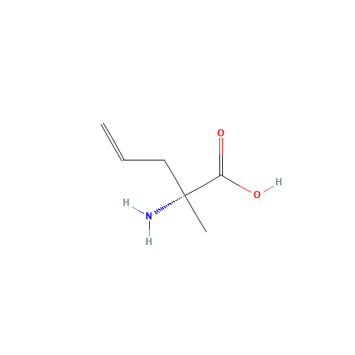 (2R)-2-amino-2-methylpent-4-enoic acid (CAS: 96886-56-5) - Chemical Structure and Molecular Formula 