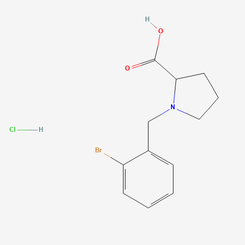 (2S)-1-[(2-bromophenyl)methyl]pyrrolidine-2-carboxylic acid;hydrochloride (CAS: 503035-34-5) - Related Chemical Product