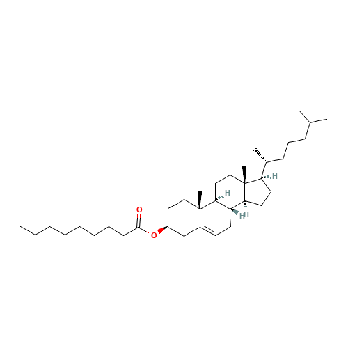 [(3S,8S,9S,10R,13R,14S,17R)-10,13-dimethyl-17-[(2R)-6-methylheptan-2-yl]-2,3,4,7,8,9,11,12,14,15,16,17-dodecahydro-1H-cyclopenta[a]phenanthren-3-yl] nonanoate (CAS: 1182-66-7) - Related Chemical Product