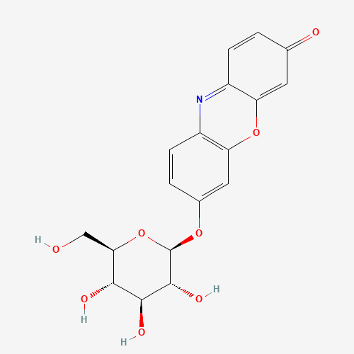 7-[(2S,3R,4S,5S,6R)-3,4,5-trihydroxy-6-(hydroxymethyl)oxan-2-yl]oxyphenoxazin-3-one (CAS: 101490-85-1) - Related Chemical Product