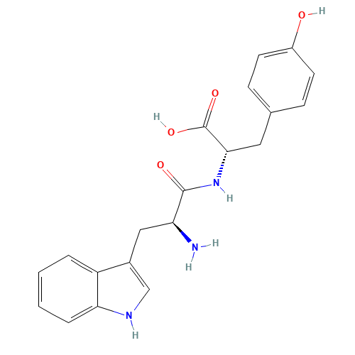 (2S)-2-[[(2S)-2-amino-3-(1H-indol-3-yl)propanoyl]amino]-3-(4-hydroxyphenyl)propanoic acid (CAS: 19653-76-0) - Related Chemical Product