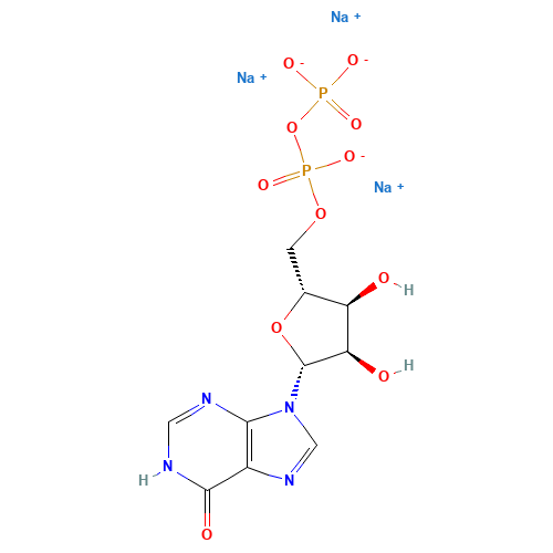 trisodium;[[(2R,3S,4R,5R)-3,4-dihydroxy-5-(6-oxo-3H-purin-9-yl)oxolan-2-yl]methoxy-oxidophosphoryl] phosphate (CAS: 71672-86-1) - Related Chemical Product