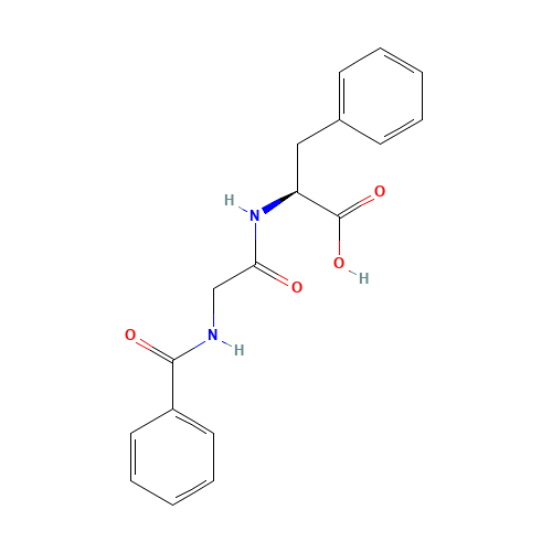 (2S)-2-[(2-benzamidoacetyl)amino]-3-phenylpropanoic acid (CAS: 744-59-2) - Related Chemical Product