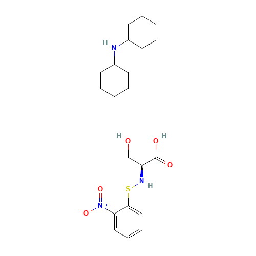 N-cyclohexylcyclohexanamine;(2S)-3-hydroxy-2-[(2-nitrophenyl)sulfanylamino]propanoic acid (CAS: 2418-89-5) - Related Chemical Product